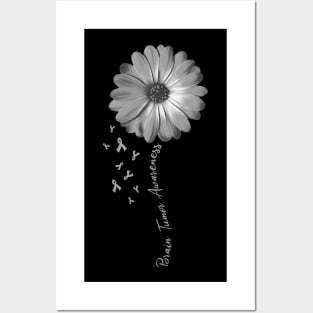 Daisy Flower Brain Tumor Awarenesss Posters and Art